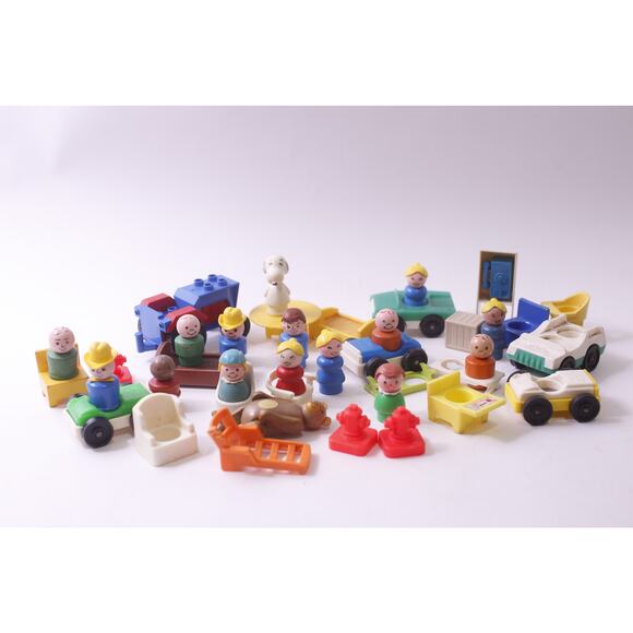 Fisher Price, Little People, Flawed, Lot, PVC, Toys Small, PVC Figure, Lot, Vint - Picture 1 of 5